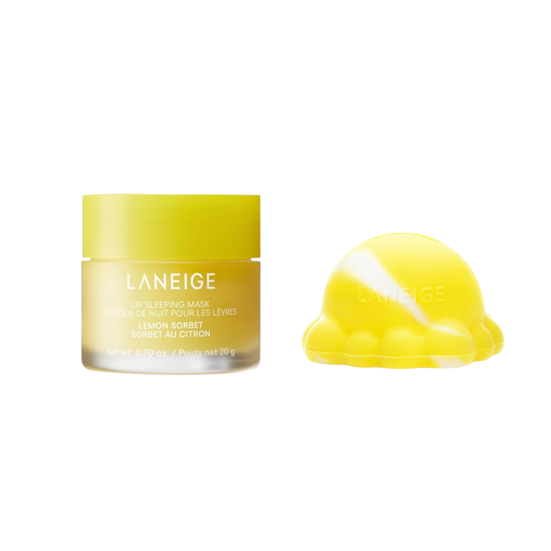 LANEIGE Lip Sleeping Mask Lemon Sorbet + Lip Topper Duo